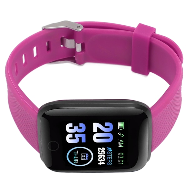 116 Plus Smart Watch 1,3 tommer TFT-farveskærm IP67 Vandtæt Sports Smart Watch med Bluetooth Beskedpåmindelse Lilla