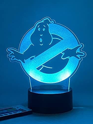 Ghostbuster 3D LED nattlys med fjernkontroll