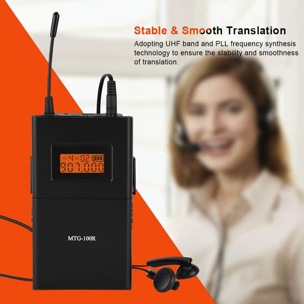 Anti-interferens turguidemottaker klar lyd 902-927MHz simultanoversettelsessystem