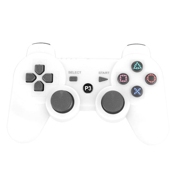 Trådløs intelligent Bluetooth-spil Gamepad funktionelt håndtag Signalstabilisering til PS3 hvid