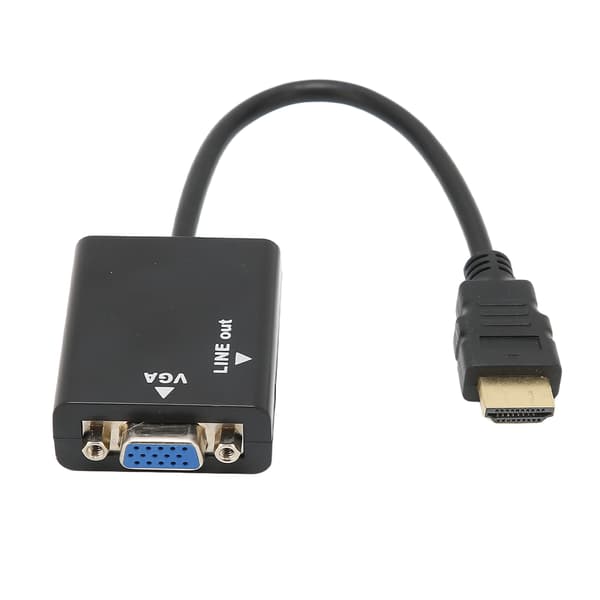 HD Multimedia Interface til VGA 1080P Full HD Anti-korrosjon Liten Kompakt HD Multimedia Interface til VGA Adapter