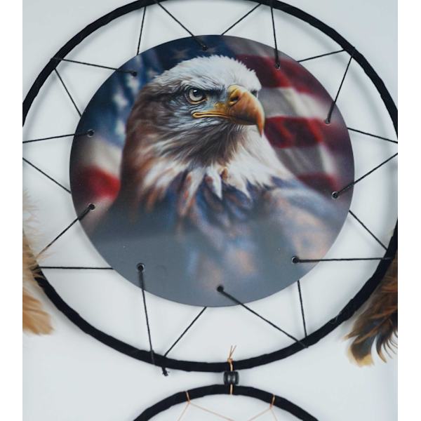 Wolf Eagle Drömfångare Väggdekor för Pojkar Barnrum Drömfångare Stor Drömfångare Vägghängande (DC10 3D Örn)