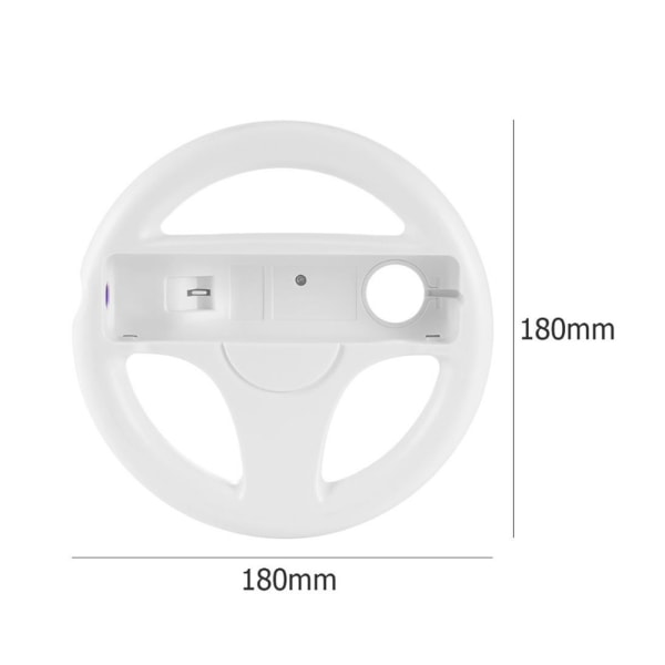 Tuotteet Ohjauspyörä Nintendo Wii Motion Plus -kaukosäätimelle (2 kpl) Ihanteellinen Mario Kart -ajopelit, valkoinen