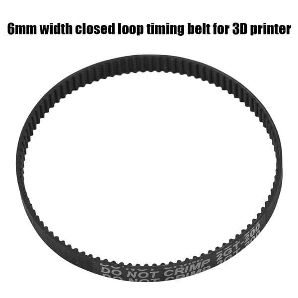 6mm bredde GT2 lukket sløjfe synkron timingrem til 3D-printer (GT2-158mm)
