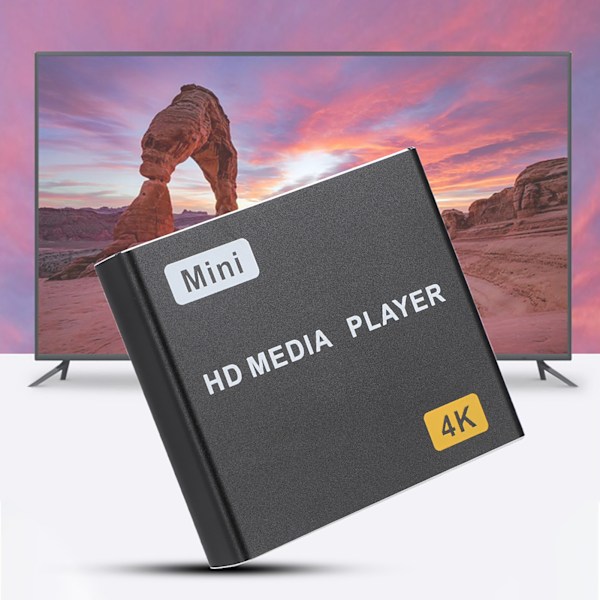 4K Full HD Digital Media Player HDMI USB s SPDIF Hjem Musikk Video Player