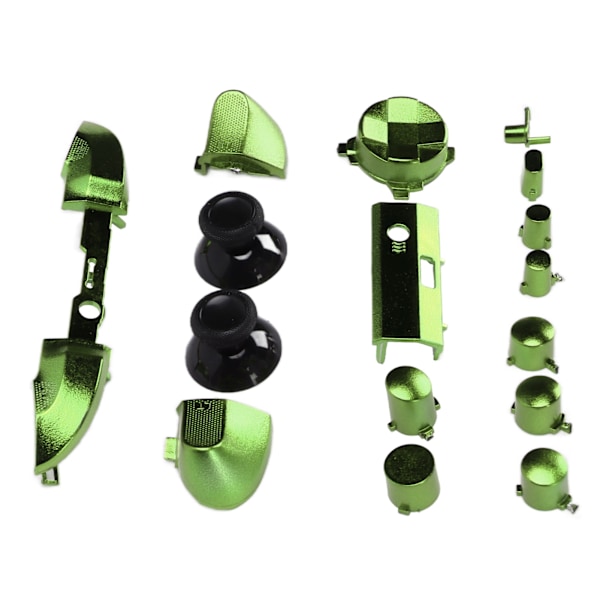 Full Game Controller Button Set Electroplating Replacement Handles Accessories for Xbox Series XGreen