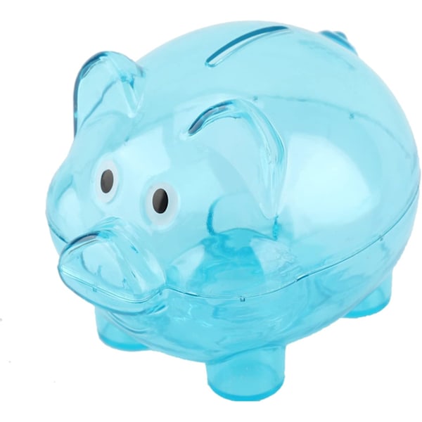 Piggy Bank, Unbreakable Resin Money Bank Cute Pig Money Saving Box Transparent Money Banks Saving Pot Cash Container Box