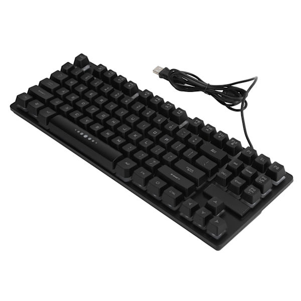 Mekanisk tangentbord 87 tangenter Trådbunden USB Bakgrundsbelysning Speltillbehör för bärbar dator GK‑10