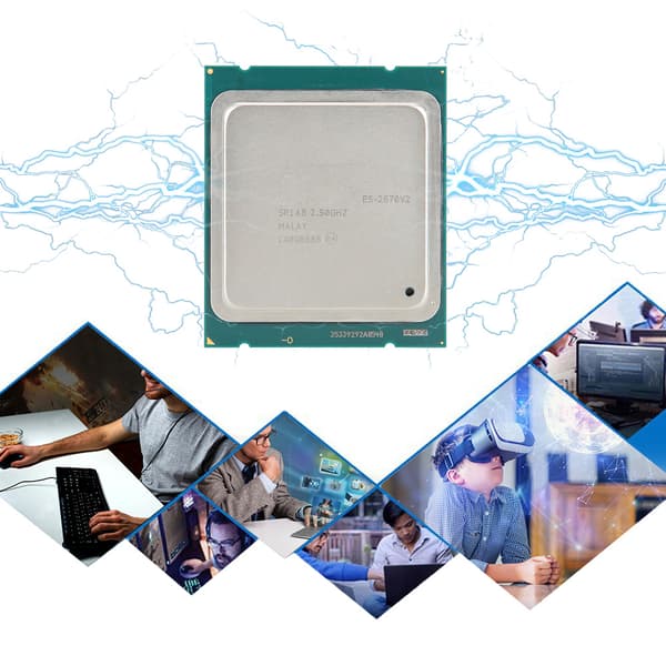 2,5 GHz Hovedfrekvens 10-Core 20-Thread LGA2011 22nm CPU 25MB L3 til Intel XEON E5-2670V2