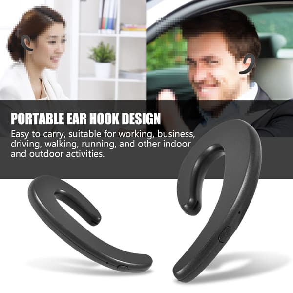 Ultra Slim Business Style TWS Bluetooth True Wireless Ear-Hook Headset Earphone