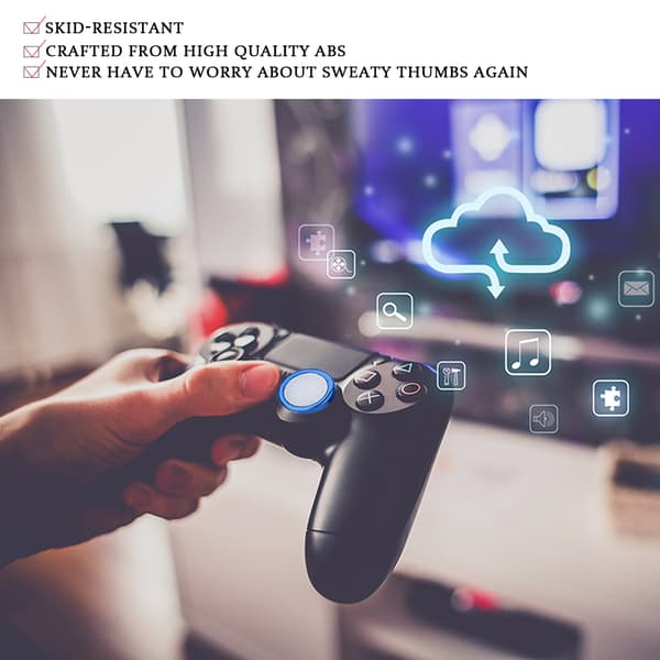 2 stk. ABS tommelfinger-stick-hætte skridsikker controller-cover joystick-greb til PS4