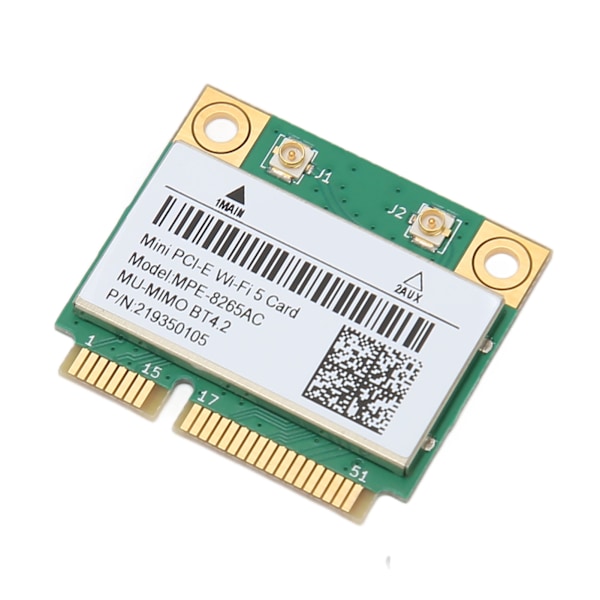 MINI PCIE 1200M WiFi-adapter 8265AC 2,4 GHz 5 GHz Dual Band 802.11ac Bluetooth 4.2 Nätverkskort för Windows 10 8.1 8 7