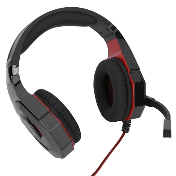 Kablet Gaming Headset USB-port OverEar Hodetelefon Mikrofon PC Headset Datamaskin Tilbehør