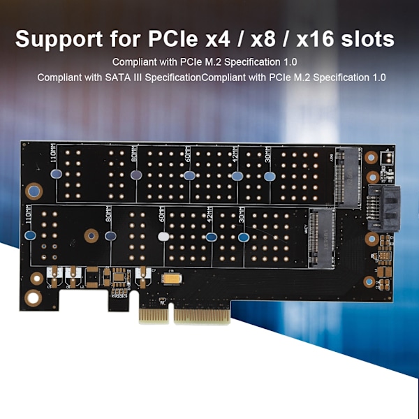 PCIe til M.2 Interface SSD Riser Adapter Kort Support NVMe Protokol Høj Hastighed Transmission