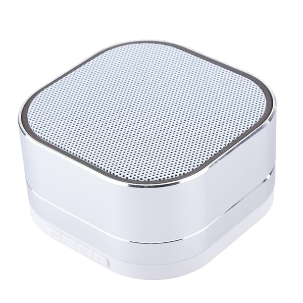 Mini bærbar trådløs computer Sub-woofer Bluetooth-højttaler understøtter TF-kort (sølv)