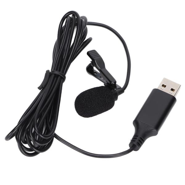 Bærbar reversmikrofon med klips på, mini reversmikrofon med USB-interface til mobiltelefoner og kameraer