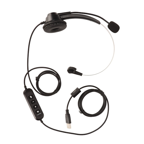 Business Headset ENC Aktiv Støjreduktion Enkelt Øre Volumen Justerbar Mute Kontrol Telefon Headset