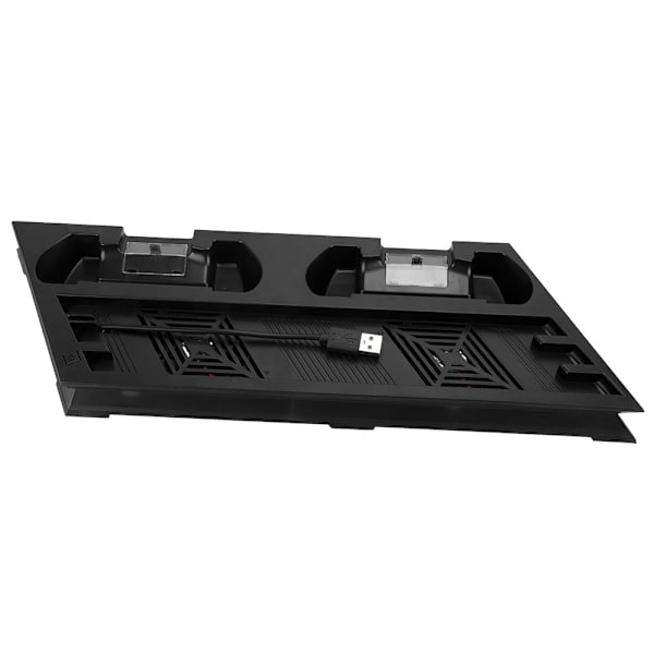 Dubbel kylfläkt kylare 2 laddningsstation dockningsstativ hållare 3 port USB-hubb för PS4 Pro