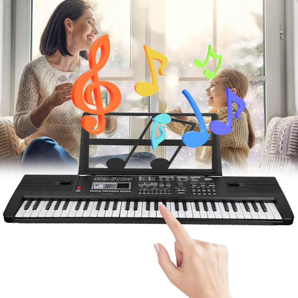 61 tangenter digitalt elektroniskt orgel bärbart keyboard med mikrofon för barn