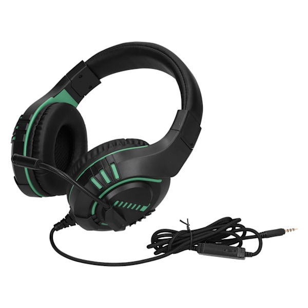 M205 kablet gaming-headset med mikrofon 3,5 mm stik støjreduktion gaming-headset til PS4Grøn