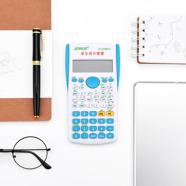 Student Handheld Scientific Full Function Calculator Portable Calculator Office Supplies (Blå)