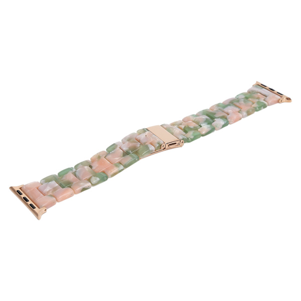 Rannekkeen muotihartsirannekekorvauslahja IOS-kellolle vaaleanpunainen vihreä (38mm/40mm)