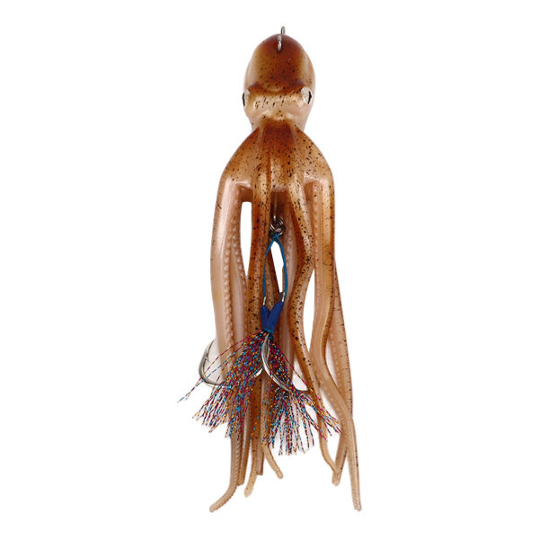 Octopus Simulering Fiskeriggar Kjol Trolling Fiske Lure Bait Jigs med fångstfärg för sötvattensjövatten