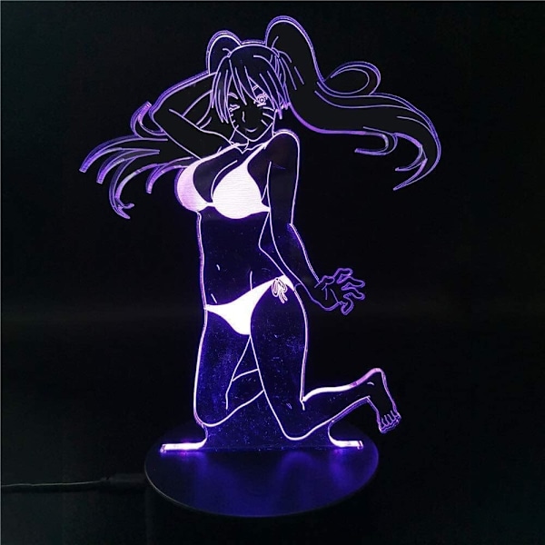 Japansk Anime Figur Itachi Uchiha Kakashi Jiraiya Lamper 3D Optisk Illusion Natlys Lampe Gave til LED Jul Fødselsdag Soveværelse Dekoration Gaver