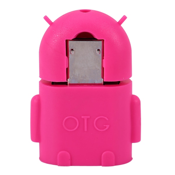 Robot Shape Micro USB Host OTG Adapter Cable Converter for HTC Samsung S4 S3 S2 Phone Tablet