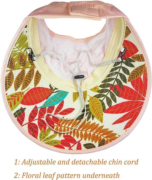 Solhattar för kvinnor Bred Brätte Solhatt UV-skydd Mössor Floppy Strand Packable Visor Pink