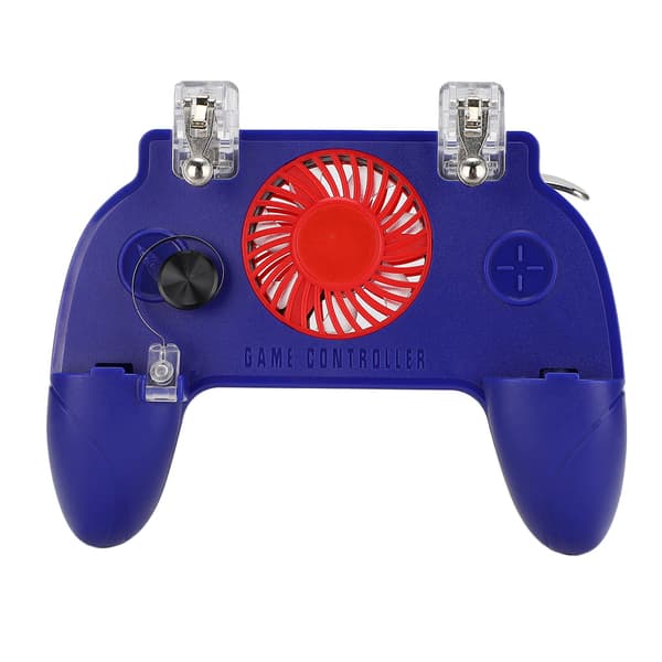 LX1 Universal til mobiltelefon under 6,5 tommer Game Pad Controller Joystick med ventilator (blå)