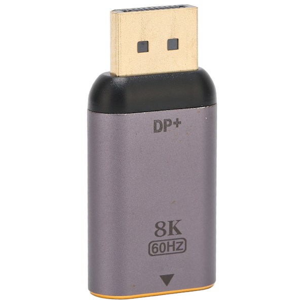HD Multimedia Interface-adapter 8K vid 60Hz HD-video HD Multimedia Interface-omvandlare för arbete HD Multimedia Interface-hona till DP-hane 8K-adapter