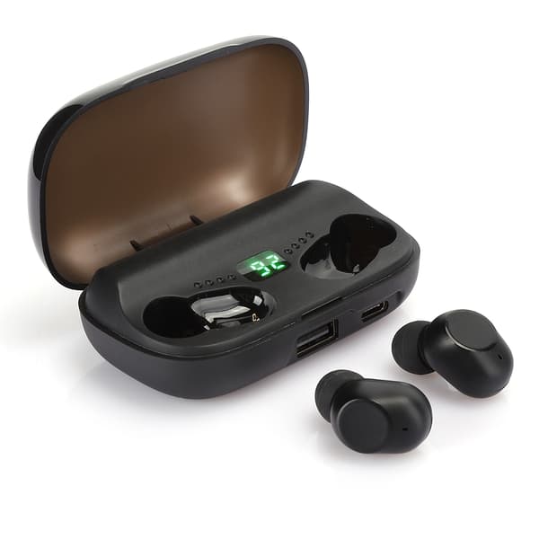 JS2 Bluetooth-ørepropper TWS trådløse stereo-ørepropper 5.0 HIFI digitalt displayJS‑02