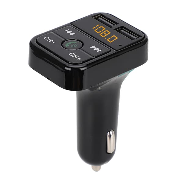 B2 MP3 Bil Bluetooth Håndfri Bil Afspiller FM Transmitter USB Opladning (Sort)