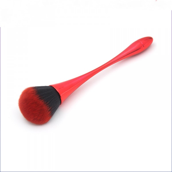 1 st xiaoman midja lös pulver borste, multi-färg rouge makeup borste bägare honung borste, röd handtag foundation borste