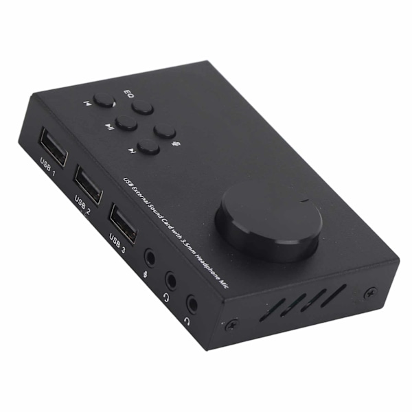 USB Ekstern lydkort Stereo 3,5 mm grensesnitt Multimodus design Flere EQ lydkonvertering Lydadapter