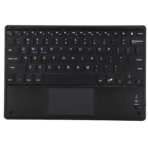 Erittäin ohut langaton Bluetooth-näppäimistö kosketuslevyllä Windows PC Android -puhelimelle ja -tabletille