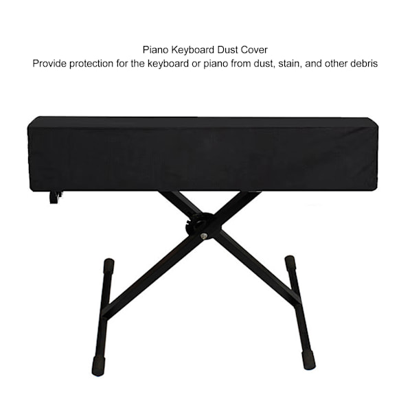 Klaver Keyboard Støv Cover Vandtæt Fuld Dækning Universal Anti Støv Klaver Cover Black 61 Keys