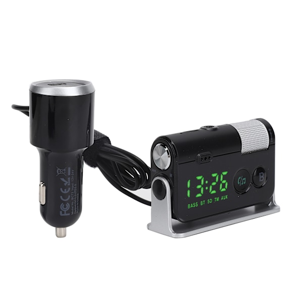 BC73 Bil PD/QC3.0 Oplader Håndfri FM-sender Multifunktion Bluetooth MP3-afspiller
