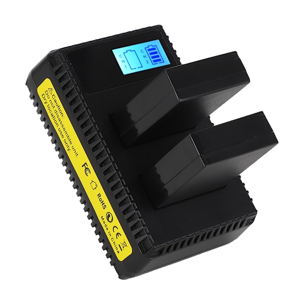 2 stk. Canon LP-E12 kamera Li-ion batterier LCD-display USB-opladningskabel opladerkit