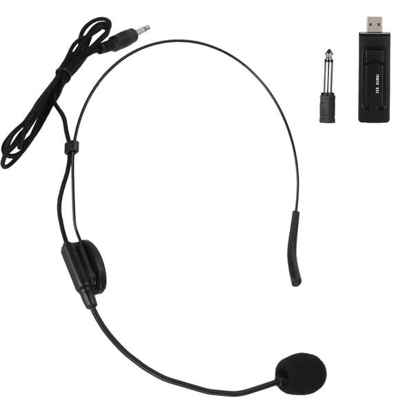 Headset USB trådløs stemmeforstærker forstærker mikrofon højttaler med bælte