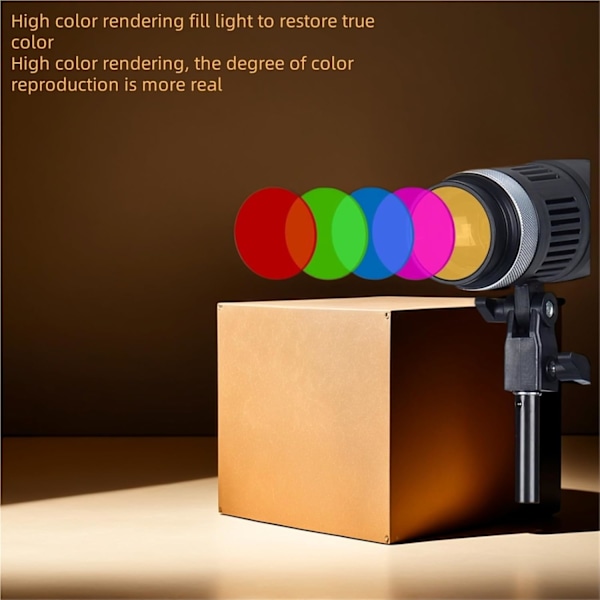 Hårlampa spotlight live bakgrundsbelysning fyllningsljus, tre färglägen live fotograferingsljus