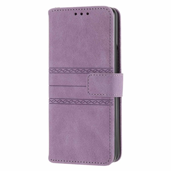 Kompatibel med Samsung Galaxy Z Fold 4 5G Plånboksfodral med Kortfack Flip PU Läder Prägling Fällbar Stötsäker Skyddande Skal