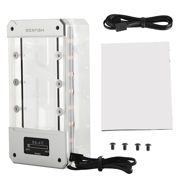 Acrylic Reservoir Intelligent Digital Display Water Tank for PC Water Cooling (150mm)