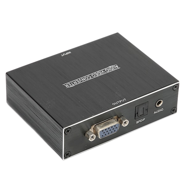 ANQM615 HD Multimedia Interface til VGA optisk SPDIF-konverteradapter med 3,5 mm lyd for PC bærbar HD TV