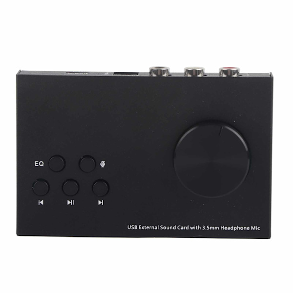 USB Ekstern lydkort Stereo 3,5 mm grensesnitt Multimodus design Flere EQ lydkonvertering Lydadapter