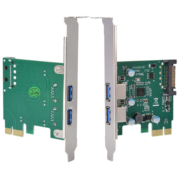 2 Port USB 3.0 Desktop Computer PC Udvidelseskort
