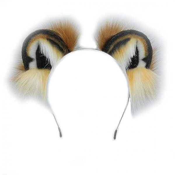Cosplay Ræv Ulv Bjørn Hamster Tiger Abe Kat Hund Ører Pandebånd Hårbånd Hårklemmer Halloween Kostume Fest Hovedbeklædning Hovedbeklædning Hår Tilbehør