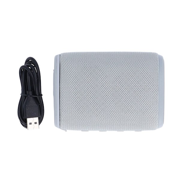 Bluetooth 5.0 -kaiutin, IPX7-vedenkestävä, 1000 mAh:n ladattava, stereokaiutin, kannettava langaton kaiutin matkoille, patikointiin, toimistoon, harmaa