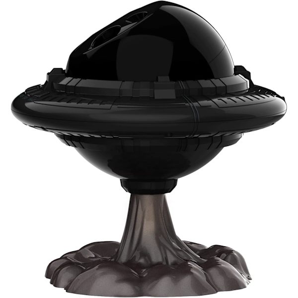 UFO Stjerneprojektor Nattlys, Galaxy Starry Nebula Projektorlys; Blinkende Stjernelys, Romskip, Varierende Flammefarge med Timer, Fjernkontroll for Rom